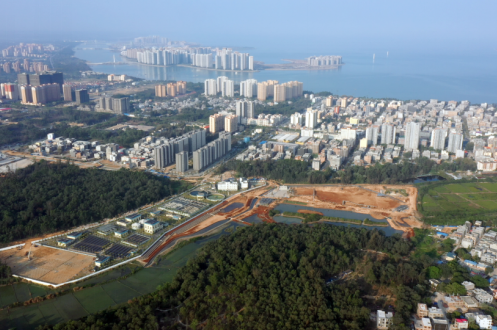 儋州藤根河湿地公园初具规模 将成为白马井新地标 - 第1张 - 自贸港在线 儋州藤根河湿地公园初具规模 将成为白马井新地标 - 第1张