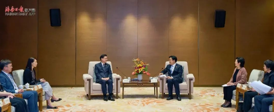 海南省委书记冯飞会见香港特别行政区行政长官李家超 - 第1张 - 自贸港在线 海南省委书记冯飞会见香港特别行政区行政长官李家超 - 第1张