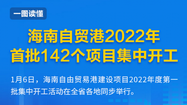 一图读懂 | 总投资373亿元！海南自贸港2022年首批142个项目集中开工