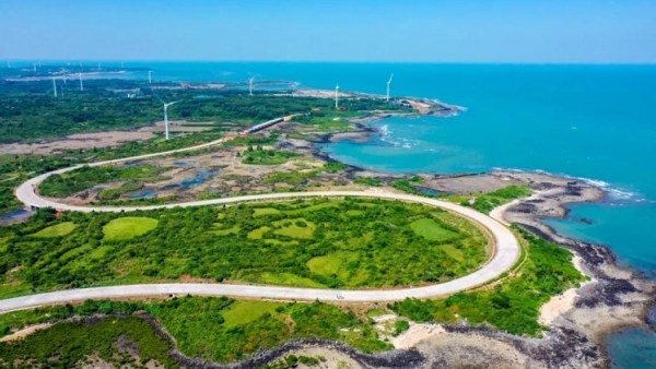 海南环岛旅游公路儋州段路基工程进入收尾阶段